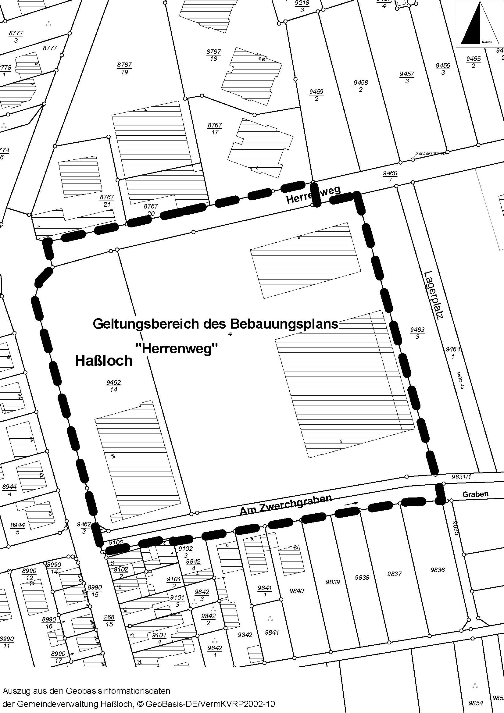 1. Änderung Des Bebauungsplans Nr. 94 „Herrenweg“ | Gemeindeverwaltung ...